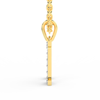 SPARQ Initial H Lab Grown Diamond Yellow Gold Plated Pendant
