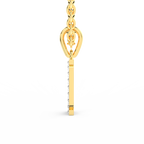 SPARQ Initial I Lab Grown Diamond Yellow Gold Plated Pendant