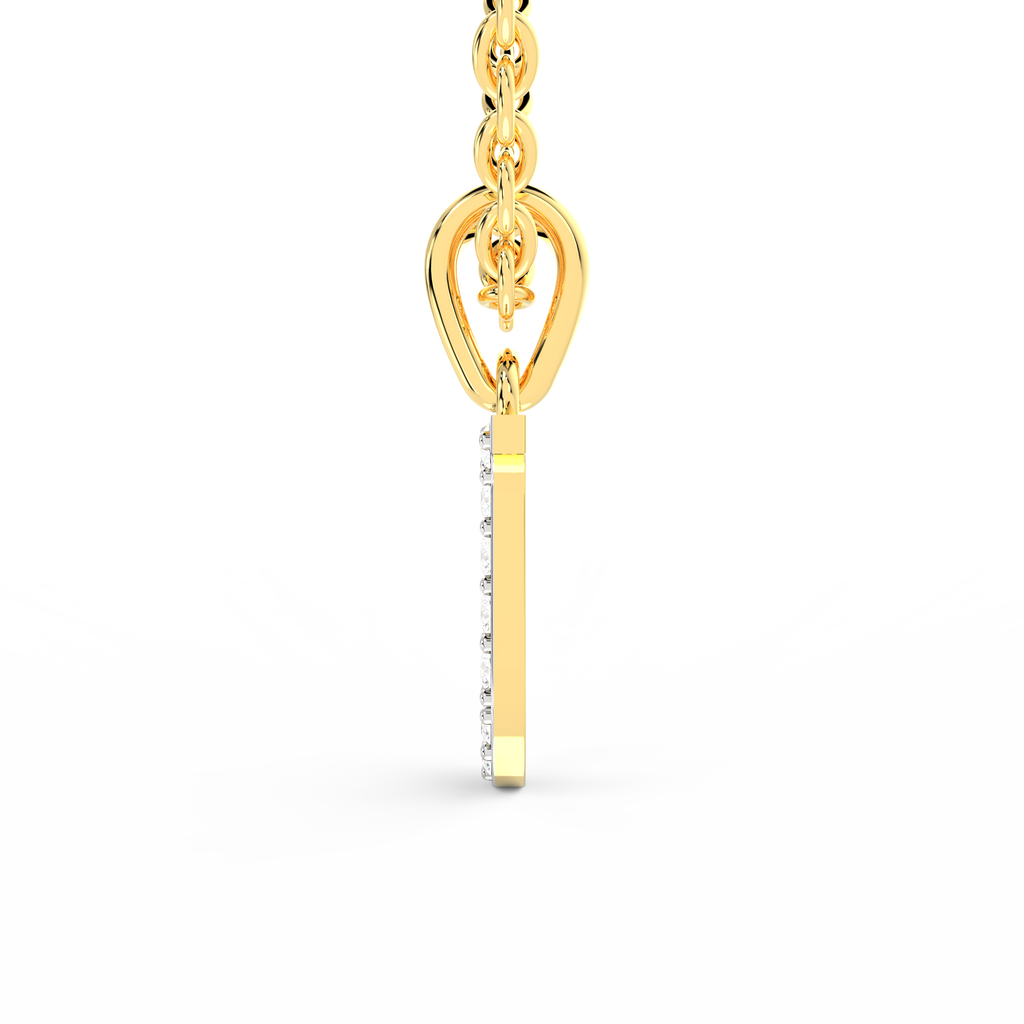 SPARQ Initial J Lab Grown Diamond Yellow Gold Plated Pendant