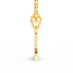 SPARQ Initial L Lab Grown Diamond Yellow Gold Plated Pendant