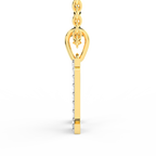 SPARQ Initial N Lab Grown Diamond Yellow Gold Plated Pendant