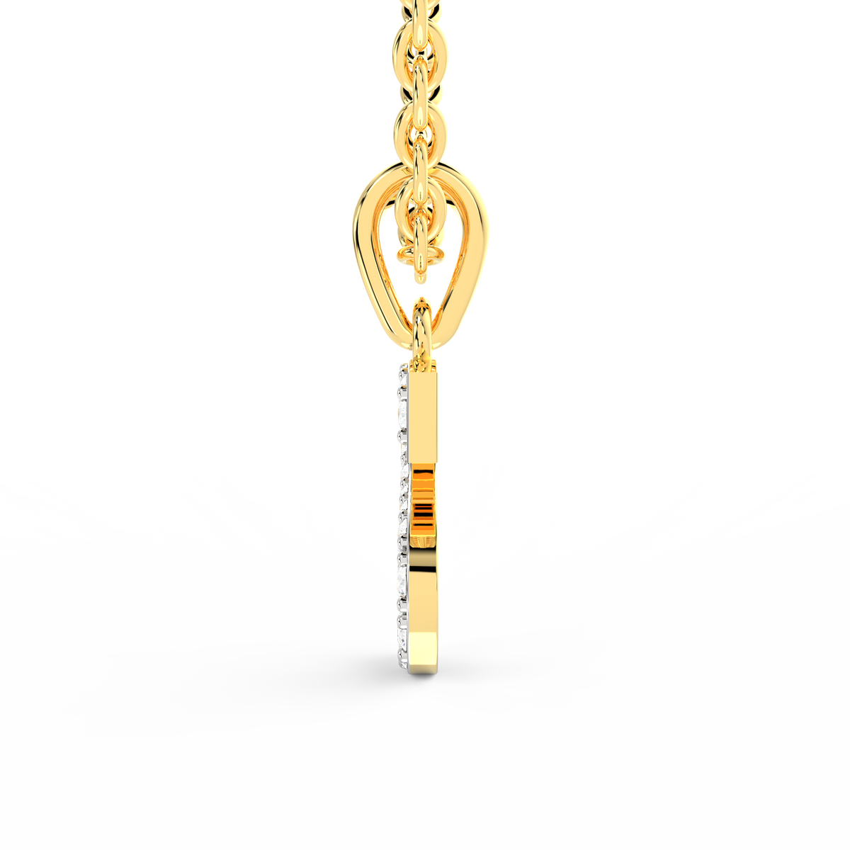 SPARQ Initial S Lab Grown Diamond Yellow Gold Plated Pendant