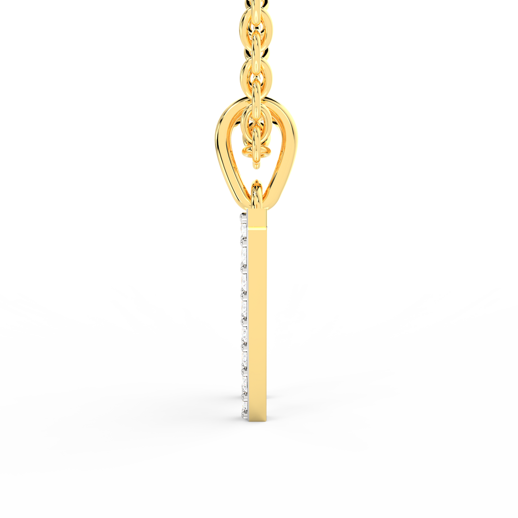 SPARQ Initial W Lab Grown Diamond Yellow Gold Plated Pendant
