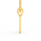 SPARQ Initial W Lab Grown Diamond Yellow Gold Plated Pendant