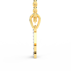 SPARQ Initial Y Lab Grown Diamond Yellow Gold Plated Pendant