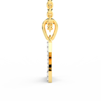 SPARQ Initial Z Lab Grown Diamond Yellow Gold Plated Pendant