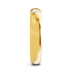 Lab Grown Diamond Ring For Men 0.53 Carat IGI Certified Round Shape 925 Sterling Silver Gold Plated Fashion Band Ring