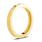 Lab Grown Diamond Ring For Men 0.18 Carat IGI Certified Round Shape 925 Sterling Silver Gold Plated Fashion Ring