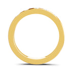 Lab Grown Diamond Ring For Men 0.18 Carat IGI Certified Round Shape 925 Sterling Silver Gold Plated Fashion Ring