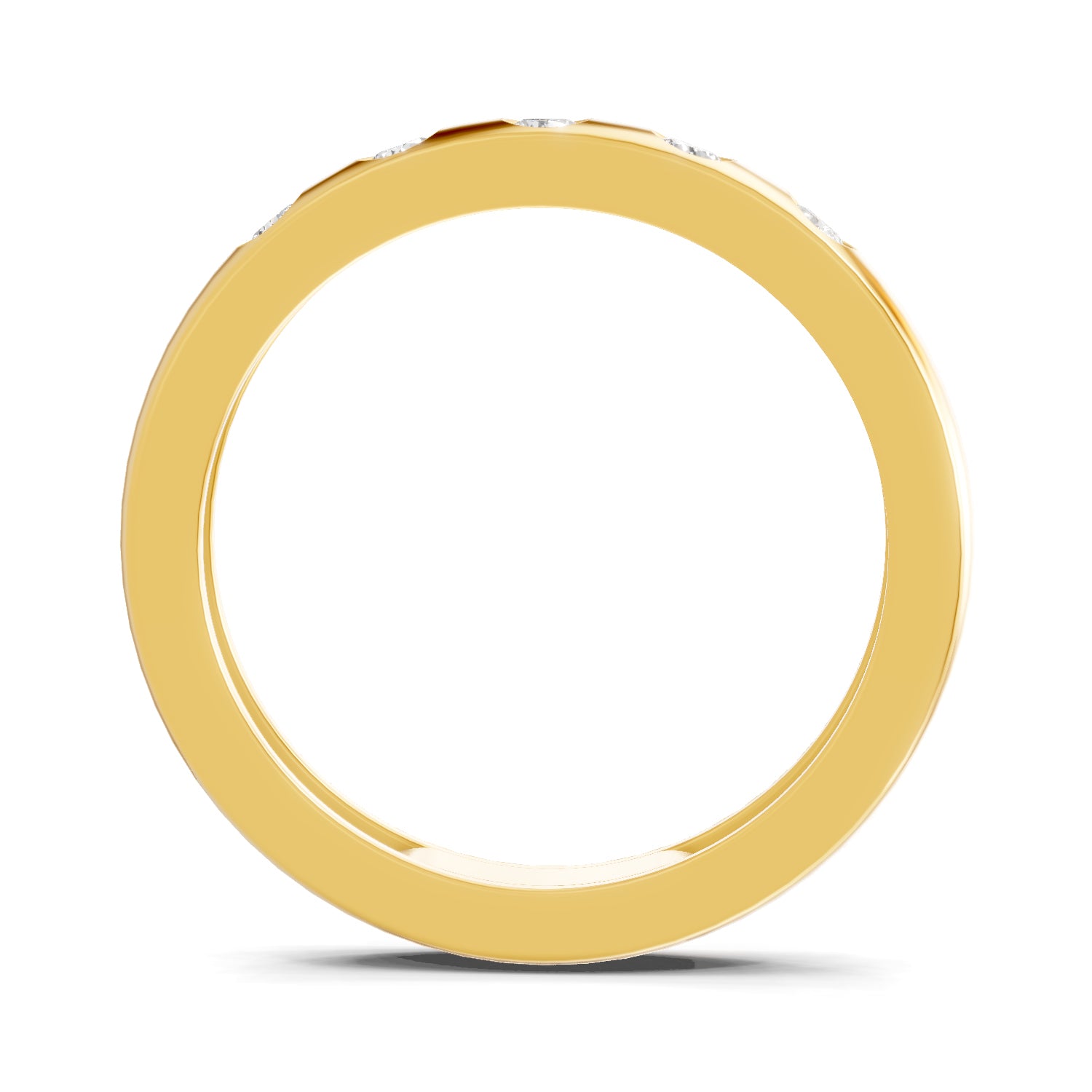 Lab Grown Diamond Ring For Men 0.18 Carat IGI Certified Round Shape 925 Sterling Silver Gold Plated Fashion Ring