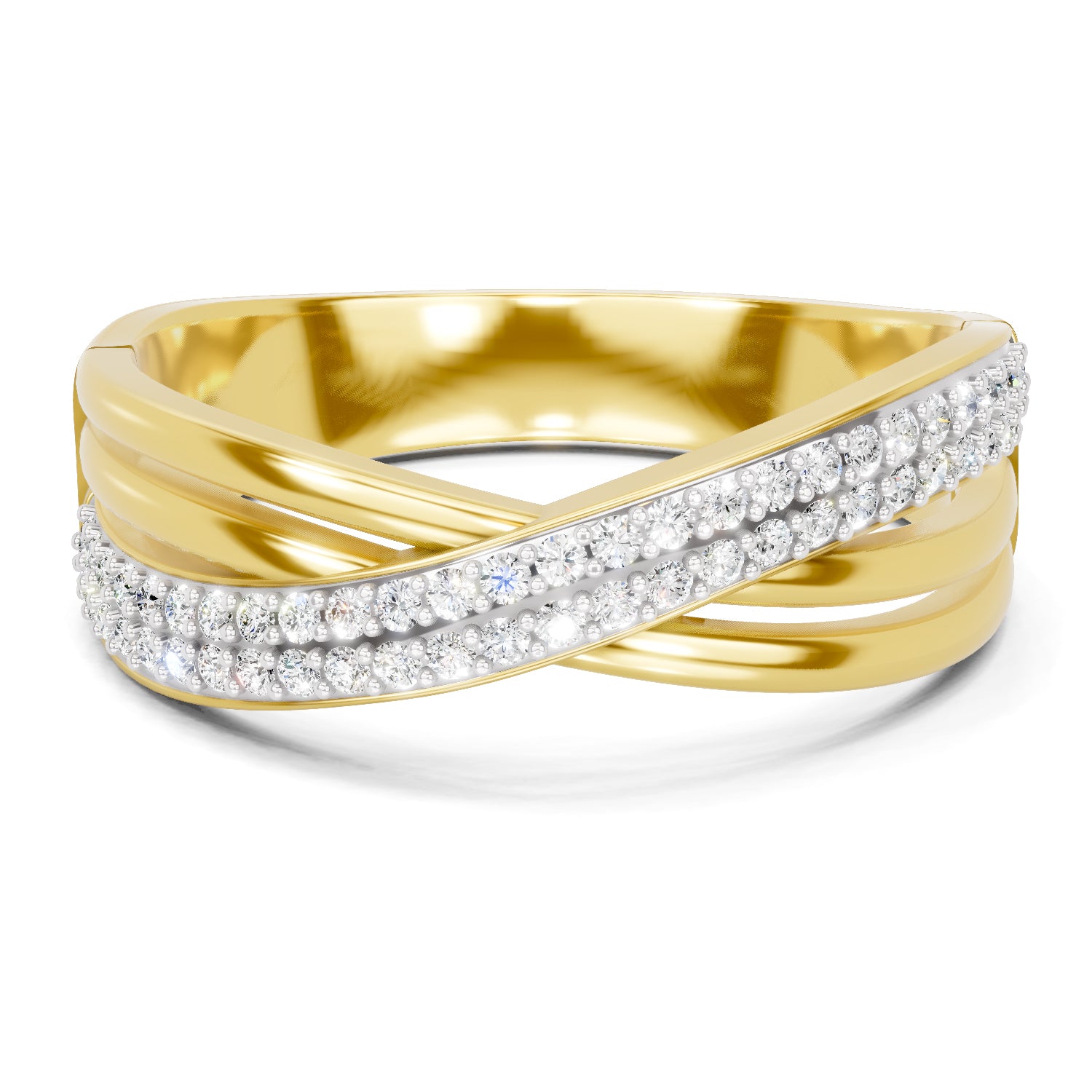 Lab Grown Diamond Ring For Men 0.27 Carat IGI Certified Round Shape 925 Sterling Silver Gold Plated Band Ring