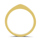 Lab Grown Diamond Ring 0.27 Carat IGI Certified Round Shape 925 Sterling Silver Gold Plated Band Ring (Ring Size - 11)