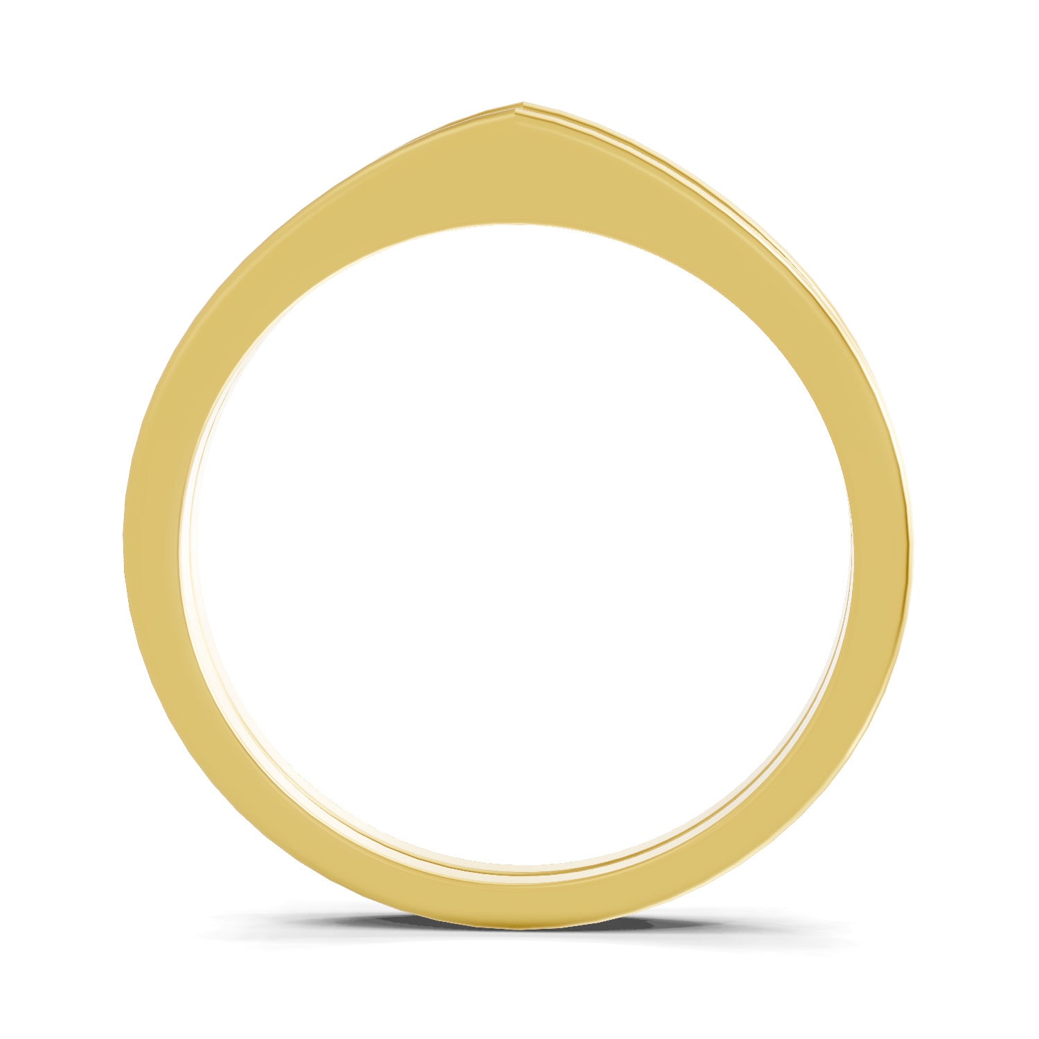 Lab Grown Diamond Ring 0.27 Carat IGI Certified Round Shape 925 Sterling Silver Gold Plated Band Ring (Ring Size - 11)