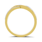 Lab Grown Diamond Ring 0.24 Carat IGI Certified Round Shape F-G VS Quality | 925 Sterling Silver Gold Plated Infinity Ring