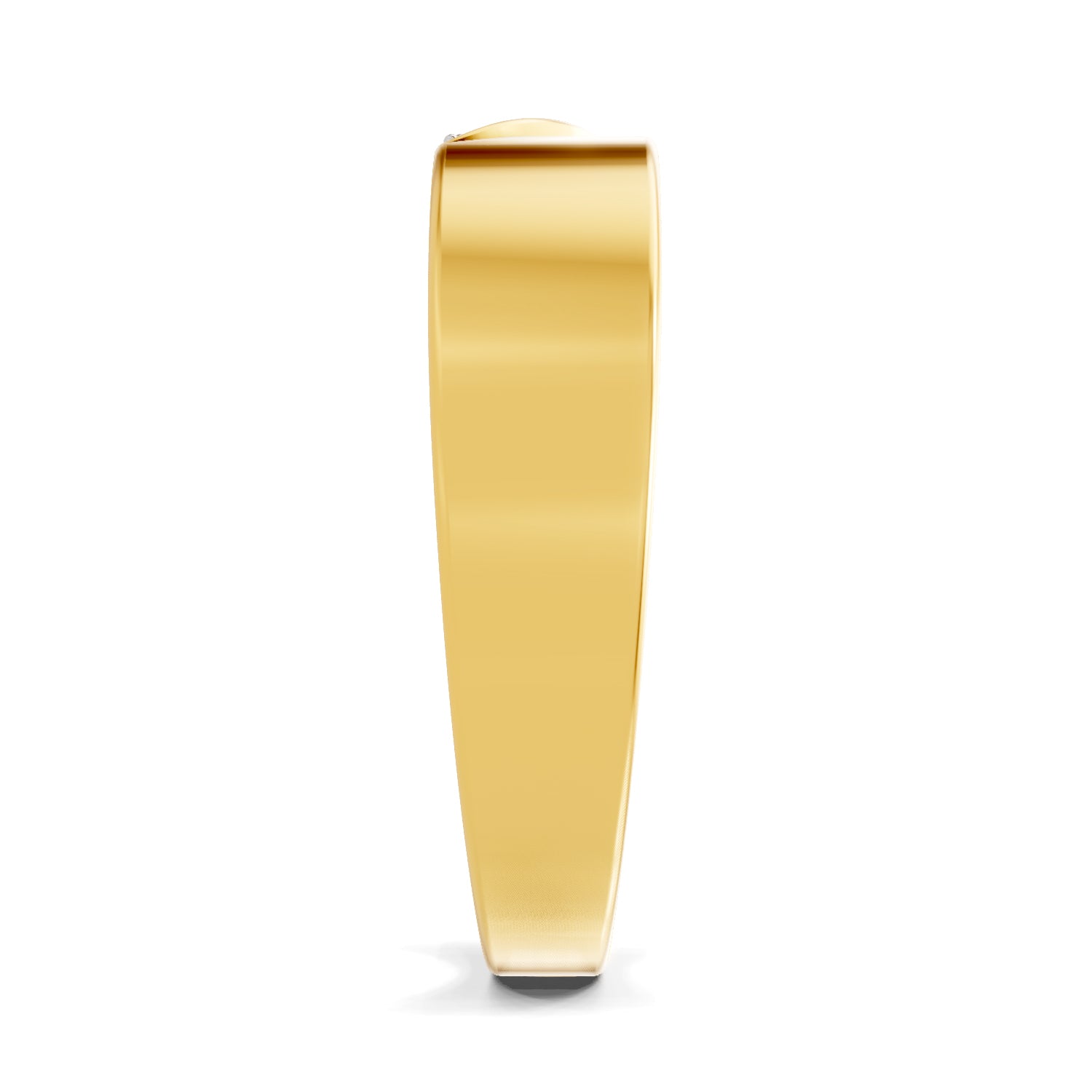 Lab Grown Diamond Ring For Men 0.18 Carat IGI Certified Round Shape 925 Sterling Silver Gold Plated Fashion Band Ring