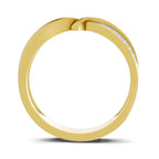 Lab Grown Diamond Ring 0.09 Carat IGI Certified Round Shape F-G VS Quality | 925 Sterling Silver Gold Plated Infinity Ring