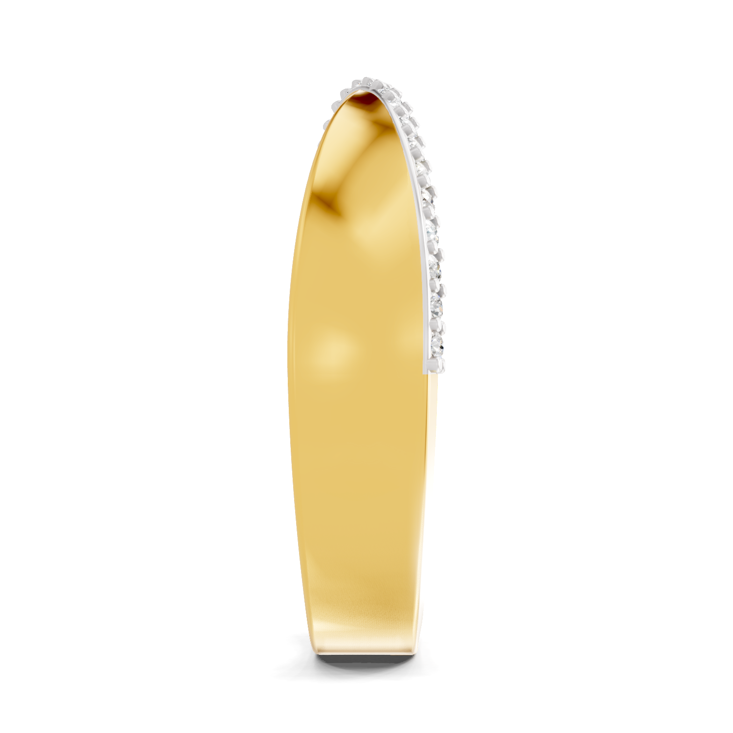 Lab Grown Diamond Ring 0.14 Carat IGI Certified Round Shape 925 Sterling Silver Gold Plated Crossover Ring