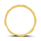 Lab Grown Diamond Ring For Men 0.45 Carat IGI Certified Round Shape 925 Sterling Silver Gold Plated Pave Band Ring