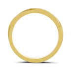 Lab Grown Diamond Ring 0.1 Carat IGI Certified Round Shape F-G VS Quality | 925 Sterling Silver Gold Plated Infinity Ring