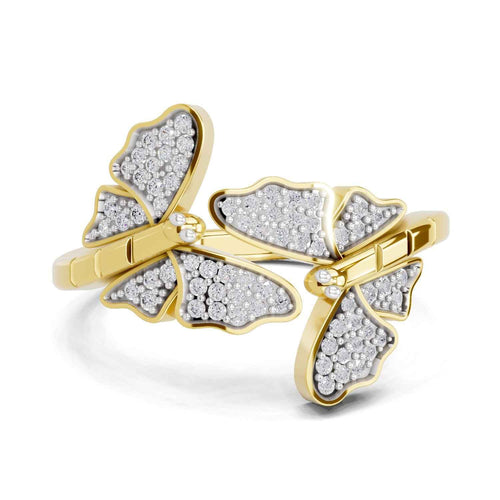 Sparq 0.27ct Evening Diamond Dragonfly Drop Ring