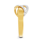 Lab Grown Diamond Ring For Men 0.34 Carat IGI Certified Round Shape 925 Sterling Silver Gold Plated Fashion Band Ring