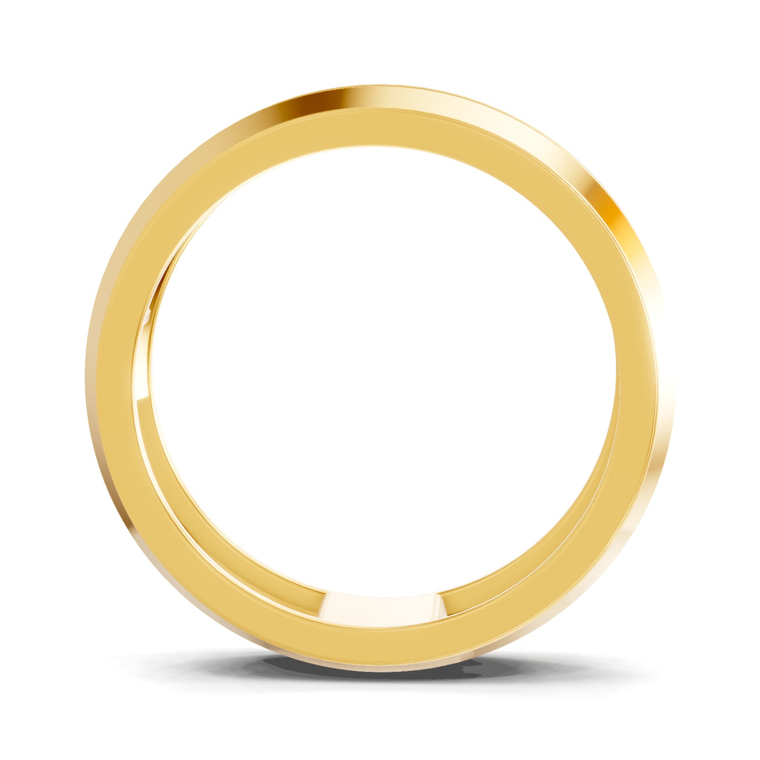 Lab Grown Diamond Ring For Men 0.44 Carat IGI Certified Round Shape 925 Sterling Silver Gold Plated Band Ring