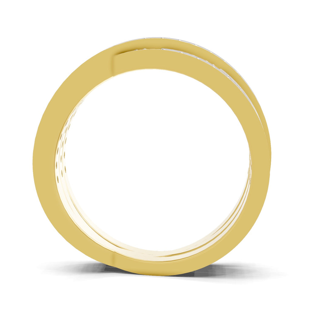 Lab Grown Diamond Ring 0.82 Carat IGI Certified Round Shape 925 Sterling Silver Gold Plated Criss cross Ring