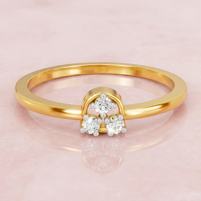 Sparq 0.08ct Minimal Diamond Cluster Ring