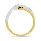 Lab Grown Diamond Ring 0.26 Carat IGI Certified Round Shape 925 Sterling Silver Gold Plated Tension Set Solitaire Ring (Ring Size - 10)