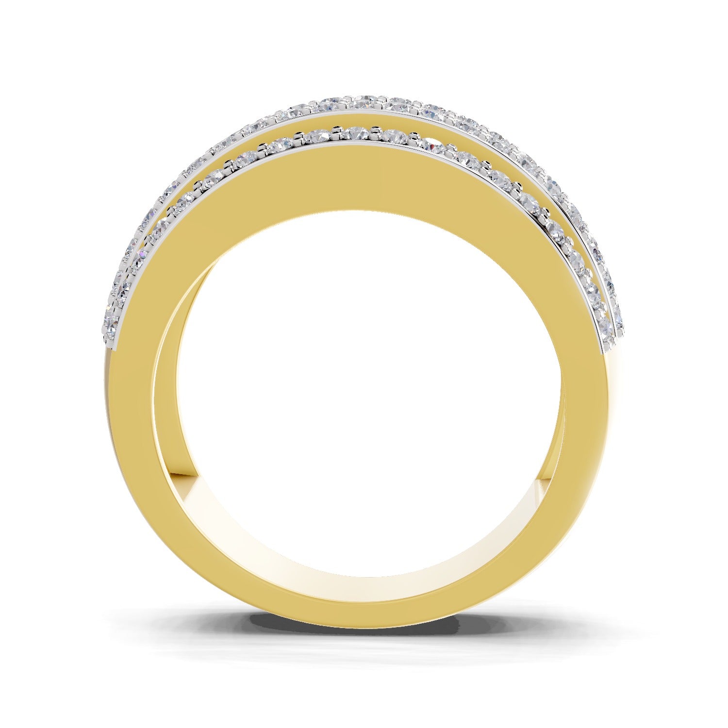Lab Grown Diamond Ring 0.8 Carat IGI Certified Round Shape 925 Sterling Silver Gold Plated Band Ring