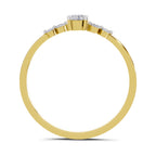 Lab Grown Diamond Ring 0.22 Carat IGI Certified Round Shape 925 Sterling Silver Gold Plated Solitaire Ring (Ring Size - 10)