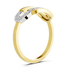 Lab Grown Diamond Ring 0.28 Carat IGI Certified Round Shape 925 Sterling Silver Gold Plated Fashion Ring