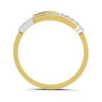 Lab Grown Diamond Ring 0.28 Carat IGI Certified Round Shape 925 Sterling Silver Gold Plated Fashion Ring