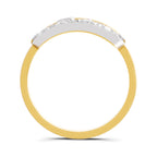 Lab Grown Diamond Ring 0.18 Carat IGI Certified Round Shape 925 Sterling Silver Gold Plated Fashion Ring