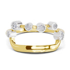 Lab Grown Diamond Ring 0.17 Carat IGI Certified Round Shape 925 Sterling Silver Gold Plated Fashion Ring