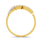 Lab Grown Diamond Ring 0.33 Carat IGI Certified Round Shape 925 Sterling Silver Gold Plated Infinity Ring