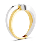 Lab Grown Diamond Ring 0.5 Carat IGI Certified Round Shape 925 Sterling Silver Gold Plated Solitaire Ring