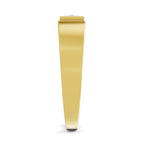 Lab Grown Diamond Ring 0.11 Carat IGI Certified Round Shape 925 Sterling Silver Gold Plated Solitaire Ring