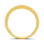 Lab Grown Diamond Ring For Men 0.13 Carat IGI Certified Round Shape 925 Sterling Silver Gold Plated Solitaire Ring