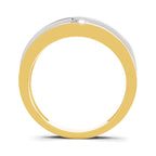 Lab Grown Diamond Ring For Men 0.3 Carat IGI Certified Round Shape 925 Sterling Silver Gold Plated Fashion Ring