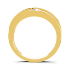 Lab Grown Diamond Ring For Men 0.25 Carat IGI Certified Round Shape 925 Sterling Silver Gold Plated Fashion Ring