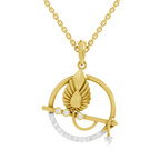 SPARQ Circular Krishna Bansuri Diamond Pendant For Men & Women