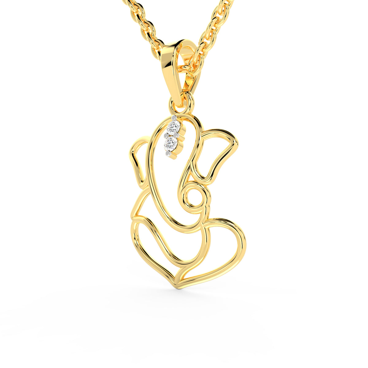 SPARQ The Infinite Grace Ganesha Diamond Pendant