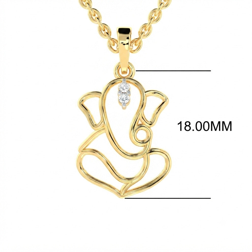 SPARQ The Infinite Grace Ganesha Diamond Pendant