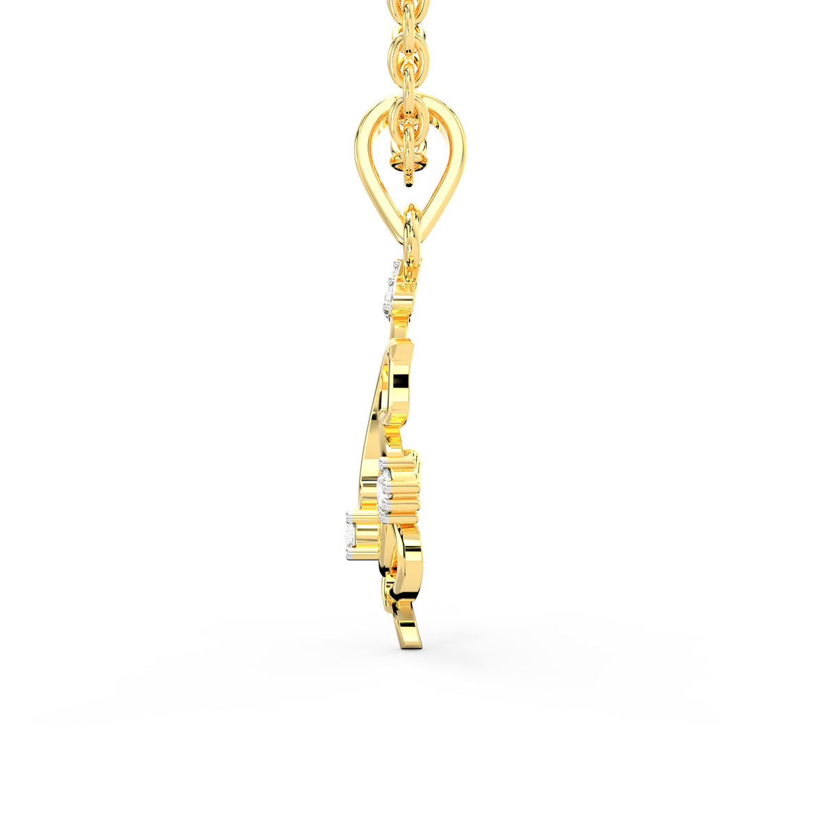 SPARQ Divine Abhaya Ganesha Diamond Gold Pendant