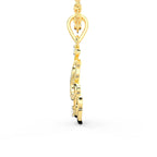 SPARQ Contemporary Solitaire Accents Vinayak Gold Pendant