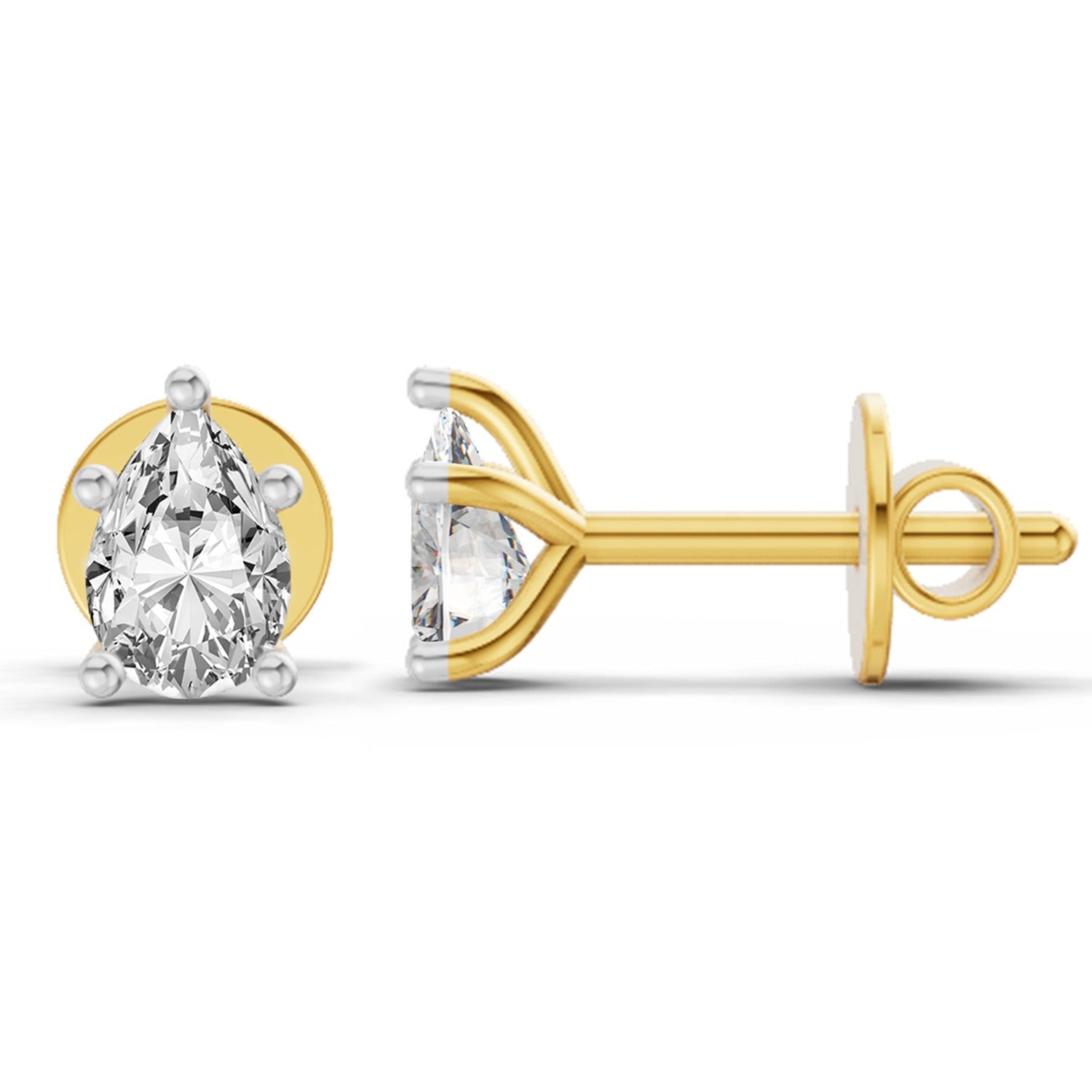 Sparq 0.46ct Pear Diamond Stud Earrings