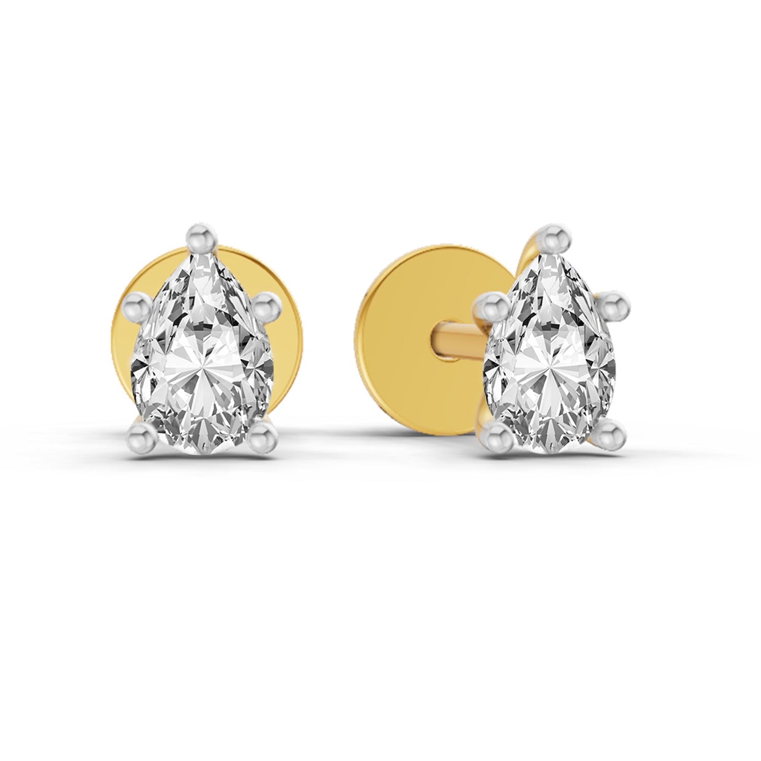 Sparq 0.46ct Pear Diamond Stud Earrings