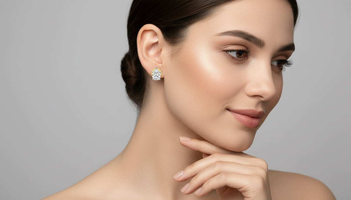 Sparq 0.46ct Pear Diamond Stud Earrings
