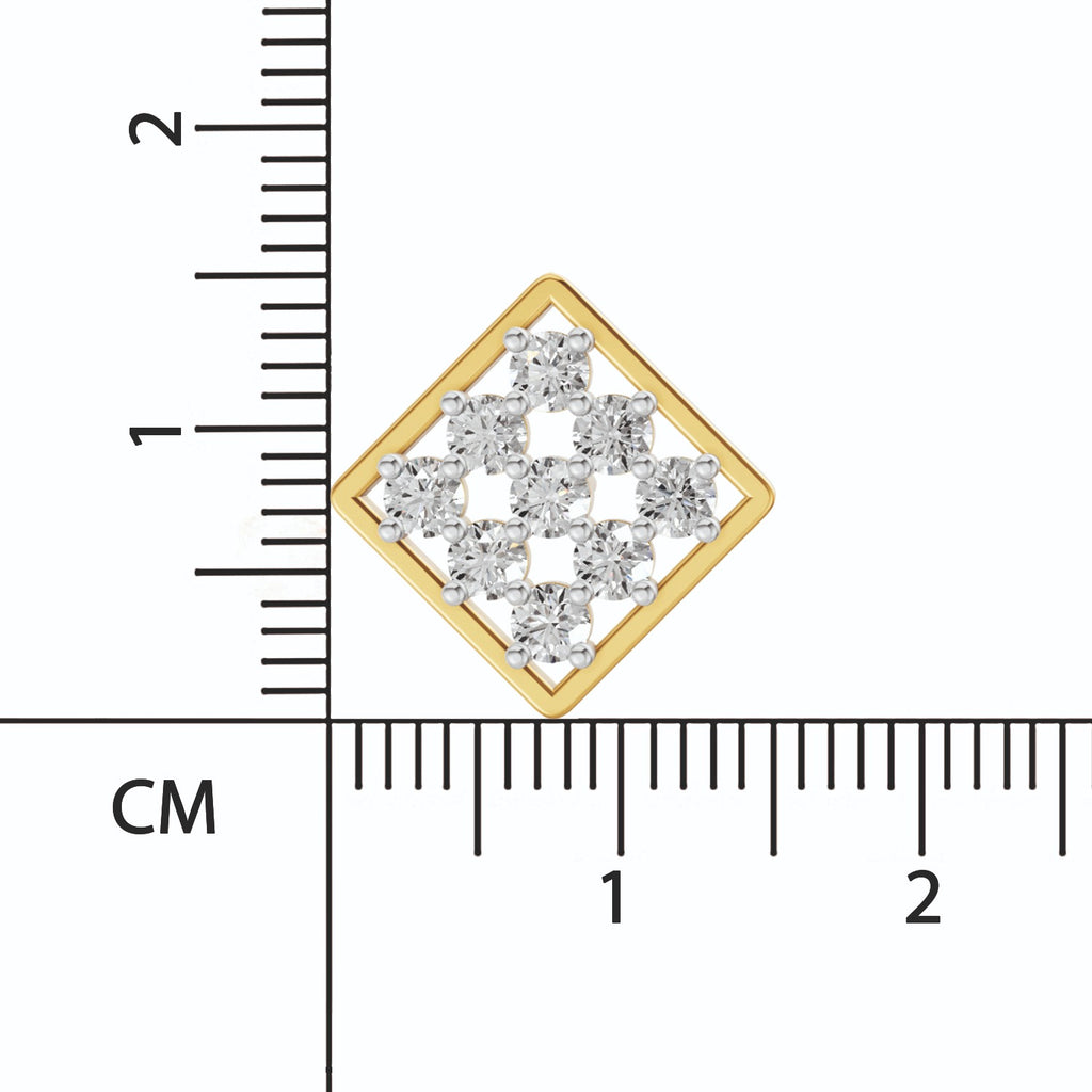 Sparq 1ct Statement Diamond Cluster Stud Earrings